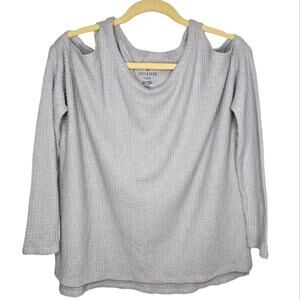 American Eagle Soft and Sexy Plush Open Shoulder Long Sleeve Tunic